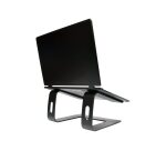 Port Designs 901103 Support de livres Supports de Laptop Aluminium, Noir 39,6 cm (15.6")