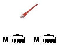 MCL Cable RJ45 Cat5E 0.5 m Red câble de réseau Rouge 0,5 m U/UTP (UTP)