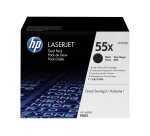 HP 55X pack de 2 toners noir grande capacité authentiques
