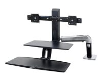 Ergotron WorkFit -A 61 cm (24") Bureau Noir