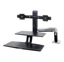 Ergotron WorkFit -A 61 cm (24") Bureau Noir