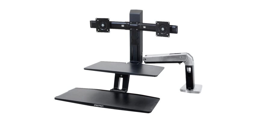 Ergotron WorkFit -A 61 cm (24") Bureau Noir