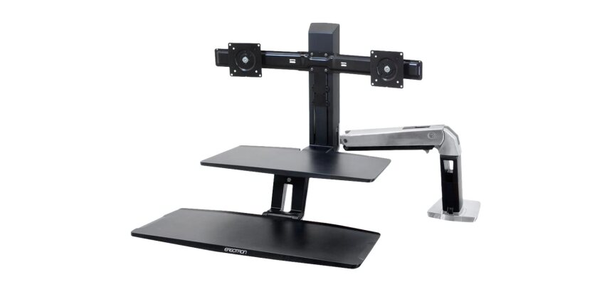 Ergotron WorkFit -A 61 cm (24") Bureau Noir