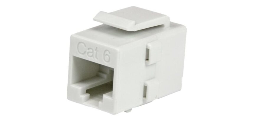 StarTech.com Coupleur RJ45 de type Keystone Jack Cat 6 F/F - Blanc