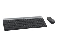Logitech 920-009190 clavier Souris incluse Universel RF sans fil AZERTY Français Graphite