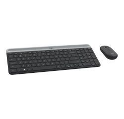 Logitech 920-009190 clavier Souris incluse Universel RF sans fil AZERTY Français Graphite