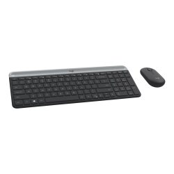 Logitech 920-009190 clavier Souris incluse Universel RF sans fil AZERTY Français Graphite