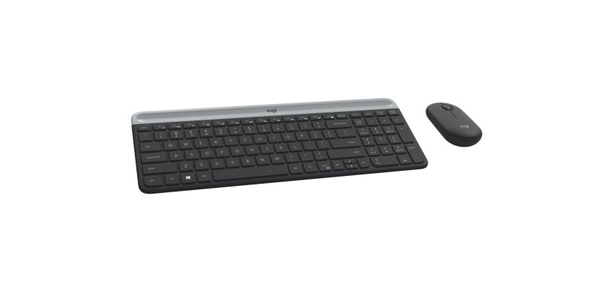 Logitech 920-009190 clavier Souris incluse Universel RF sans fil AZERTY Français Graphite