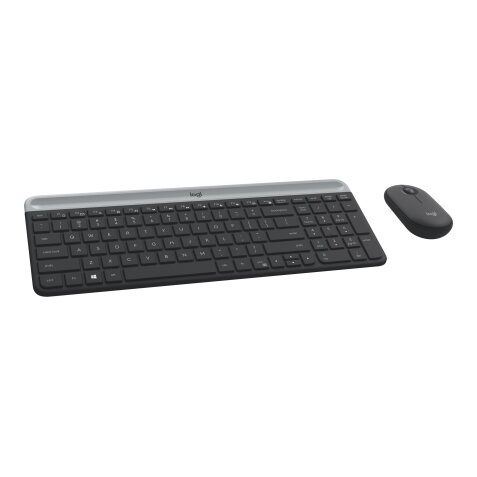 Logitech 920-009190 clavier Souris incluse Universel RF sans fil AZERTY Français Graphite