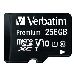 Verbatim Premium U1 256 Go MicroSDXC UHS-I Classe 10