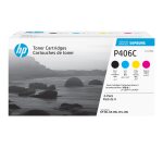 Samsung CLT-P406C - 4-pack - black, yellow, cyan, magenta - original - toner cartridge (SU375A)