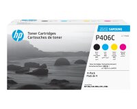 Samsung CLT-P406C - 4 - zwart, geel, cyaan, magenta - origineel - tonercartridge (SU375A)