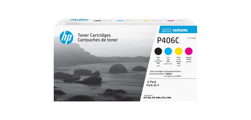 Samsung CLT-P406C - 4-pack - black, yellow, cyan, magenta - original - toner cartridge (SU375A)
