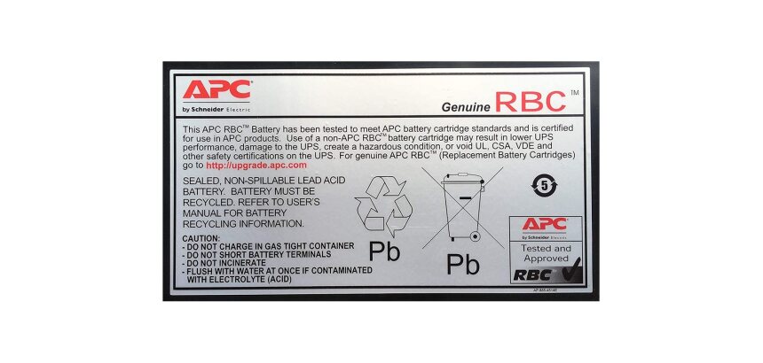 APC Cartouche de batterie de rechange APCRBC110 (OEM)