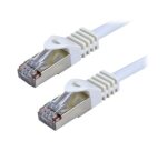 MCL FCC7BMSHF-0.5M/W câble de réseau Blanc 0,5 m Cat7 S/FTP (S-STP) Rond