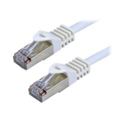 MCL FCC7BMSHF-0.5M/W câble de réseau Blanc 0,5 m Cat7 S/FTP (S-STP) Rond
