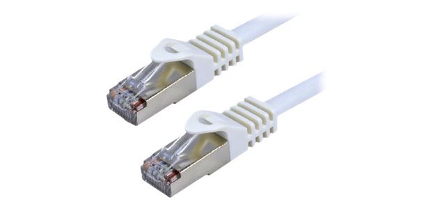 MCL FCC7BMSHF-0.5M/W câble de réseau Blanc 0,5 m Cat7 S/FTP (S-STP) Rond