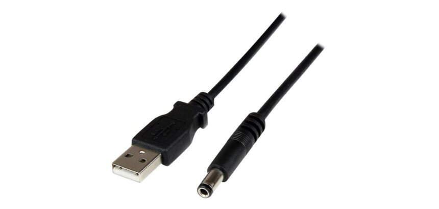 StarTech.com Câble d'alimentation USB vers connecteur annulaire de type N 5 V CC de 1 m - USB A vers V CC de 5,5 mm