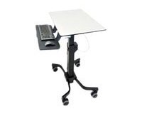 Ergotron TeachWell Mobile Digital Workspace Graphite, Gris Panier multimédia