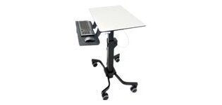 Ergotron TeachWell Mobile Digital Workspace Graphite, Gris Panier multimédia