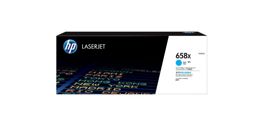 HP Toner cyan LaserJet 658X authentique grande capacité
