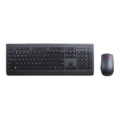 Lenovo 4X30H56829 clavier Souris incluse Universel RF sans fil QWERTY Anglais américain Noir