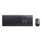 Lenovo 4X30H56829 clavier Souris incluse Universel RF sans fil QWERTY Anglais américain Noir