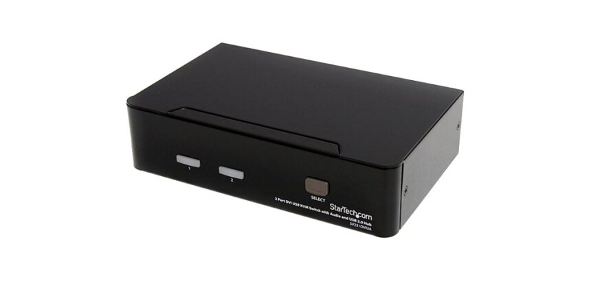 StarTech.com Commutateur KVM 2 Ports DVI, USB et Audio - Switch KVM - 1920x1200
