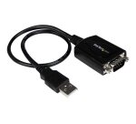 StarTech.com Câble Adaptateur de 30 cm USB vers Série DB9 RS232 - Mémorisation de Port COM