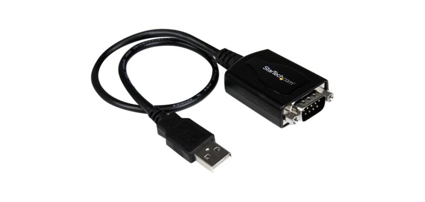 StarTech.com Câble Adaptateur de 30 cm USB vers Série DB9 RS232 - Mémorisation de Port COM