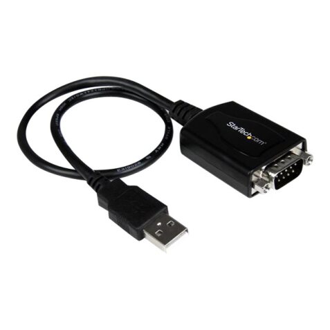StarTech.com Câble Adaptateur de 30 cm USB vers Série DB9 RS232 - Mémorisation de Port COM