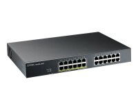 Zyxel GS1915-24EP Géré L2 Gigabit Ethernet (10/100/1000) Connexion Ethernet, supportant l'alimentation via ce port (PoE) 1U Noir