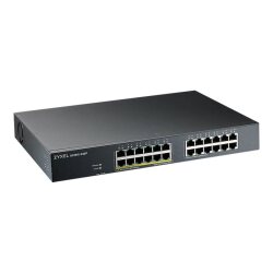 Zyxel GS1915-24EP Géré L2 Gigabit Ethernet (10/100/1000) Connexion Ethernet, supportant l'alimentation via ce port (PoE) 1U Noir