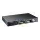 Zyxel GS1915-24EP Géré L2 Gigabit Ethernet (10/100/1000) Connexion Ethernet, supportant l'alimentation via ce port (PoE) 1U Noir