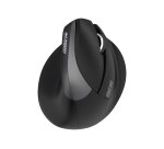 Urban Factory ERGO PRO - souris - vertical - 2.4 GHz, Bluetooth 5.0 - noir-droitier