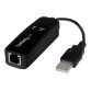 StarTech.com Modem Fax USB 2.0 - Modem Externe Matériel 56K Dial Up V.92 /Dongle/Adaptateur - Modem Fax pour PC Portable - Prise Téléphonique USB - Modem Données USB - Fax Réseau/CMR/POS
