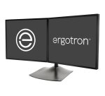 Ergotron DS Series DS100 Dual Monitor Desk Stand, Horizontal 61 cm (24") Bureau Noir