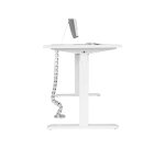 StarTech.com Goulotte passe-câbles avec vertèbres - Gestionnaire de câbles réglable avec quatre conduits et une base lestée