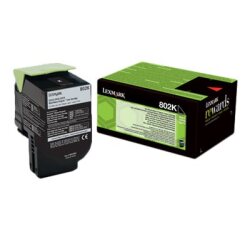 Lexmark 802K Cartouche de toner 1 pièce(s) Original Noir