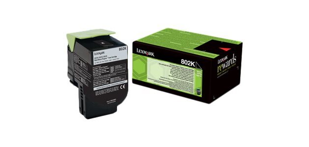 Lexmark 802K Cartouche de toner 1 pièce(s) Original Noir