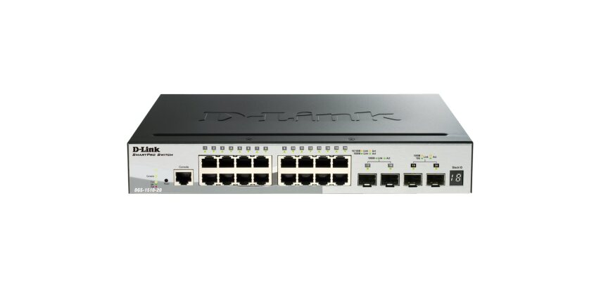 D-Link DGS-1510-20/E commutateur réseau Géré L2/L3 Gigabit Ethernet (10/100/1000) 1U Gris
