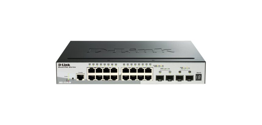 D-Link DGS-1510-20/E commutateur réseau Géré L2/L3 Gigabit Ethernet (10/100/1000) 1U Gris