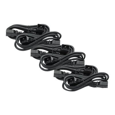 APC Power Cord Kit (6 ea), C19 / C20 (90 degree), 1.8m Noir 1,8 m