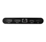 StarTech.com Dock USB-C à double affichage Displayport 4K - Mini Station d'Accueil - Power Delivery Passthrough 100 W - GbE - Hub USB-A 2 Ports - Adaptateur Multiport USB Type C - Câble 1m