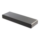 StarTech.com Dock Thunderbolt 3 pour PC portable - Station d'Accueil TB3 à Double Écran Dual 4k 60Hz - Displayport, HDMI & 1080p VGA - 85W Power Delivery - 2x USB-A - GbE - Windows & Mac