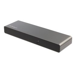 StarTech.com Dock Thunderbolt 3 pour PC portable - Station d'Accueil TB3 à Double Écran Dual 4k 60Hz - Displayport, HDMI & 1080p VGA - 85W Power Delivery - 2x USB-A - GbE - Windows & Mac
