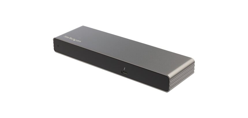 StarTech.com Dock Thunderbolt 3 pour PC portable - Station d'Accueil TB3 à Double Écran Dual 4k 60Hz - Displayport, HDMI & 1080p VGA - 85W Power Delivery - 2x USB-A - GbE - Windows & Mac