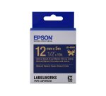 Epson Ruban satin pour étiqueteuse LK-4HKK Or/Marine 12 mm (5 m)