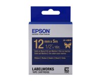 Epson Ruban satin pour étiqueteuse LK-4HKK Or/Marine 12 mm (5 m)