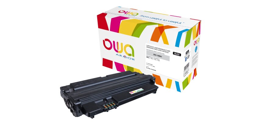 Toner remanufacturé OWA - standard - Noir - pour DELL 593-10961